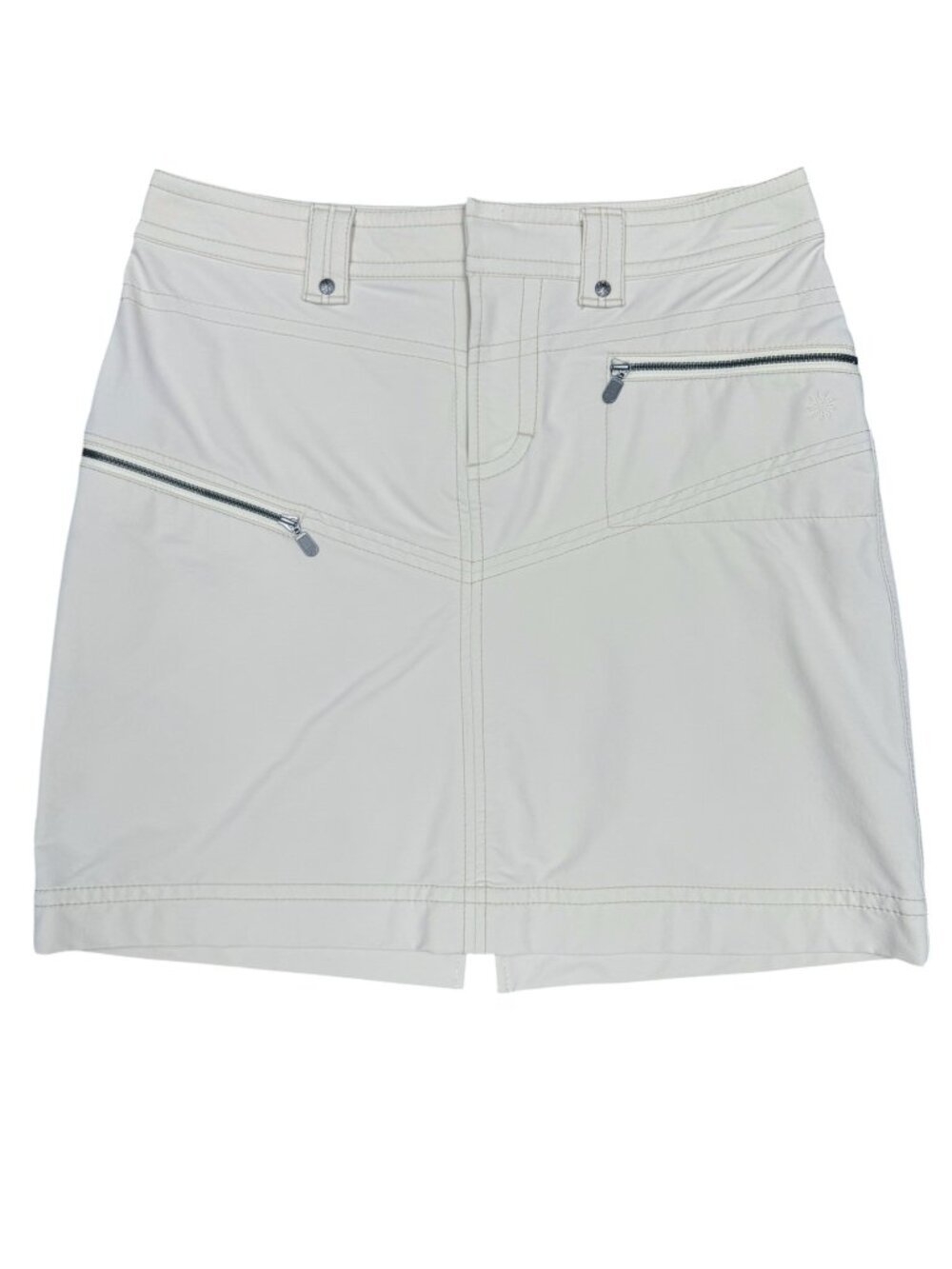ATHLETA | "Tear Away B4 U Play" Skirt | Cream | Size 8